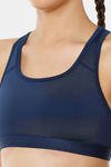 Amante Padded Anti Microbial Sports Bra - Pageant Blue — thumbnail 4